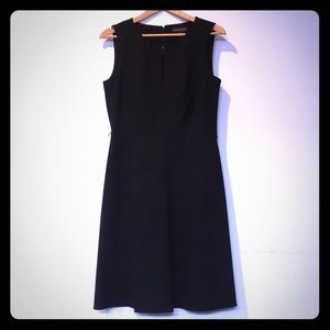 Knee length black dress